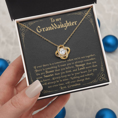 Granddaughter - Stronger - Love Knot Gift Set