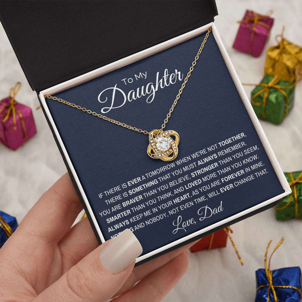 Give Love Gifts: Dad to Daughter - Loved - Love Knot Gift Set