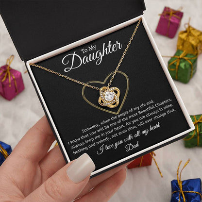 Dad to Daughter - Time - Love Knot Gift Set