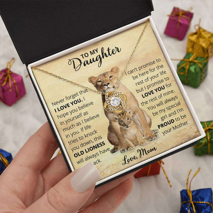 Give Love Gifts: Mom to Daughter - Old Lioness - Love Knot Gift Set