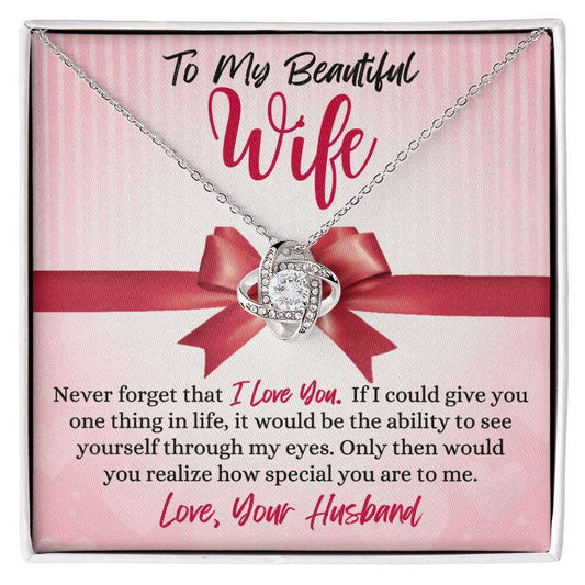 Give Love Gifts: Wife - Only Then - Love Knot Gift Set: 14K White / Two-Tone Standard