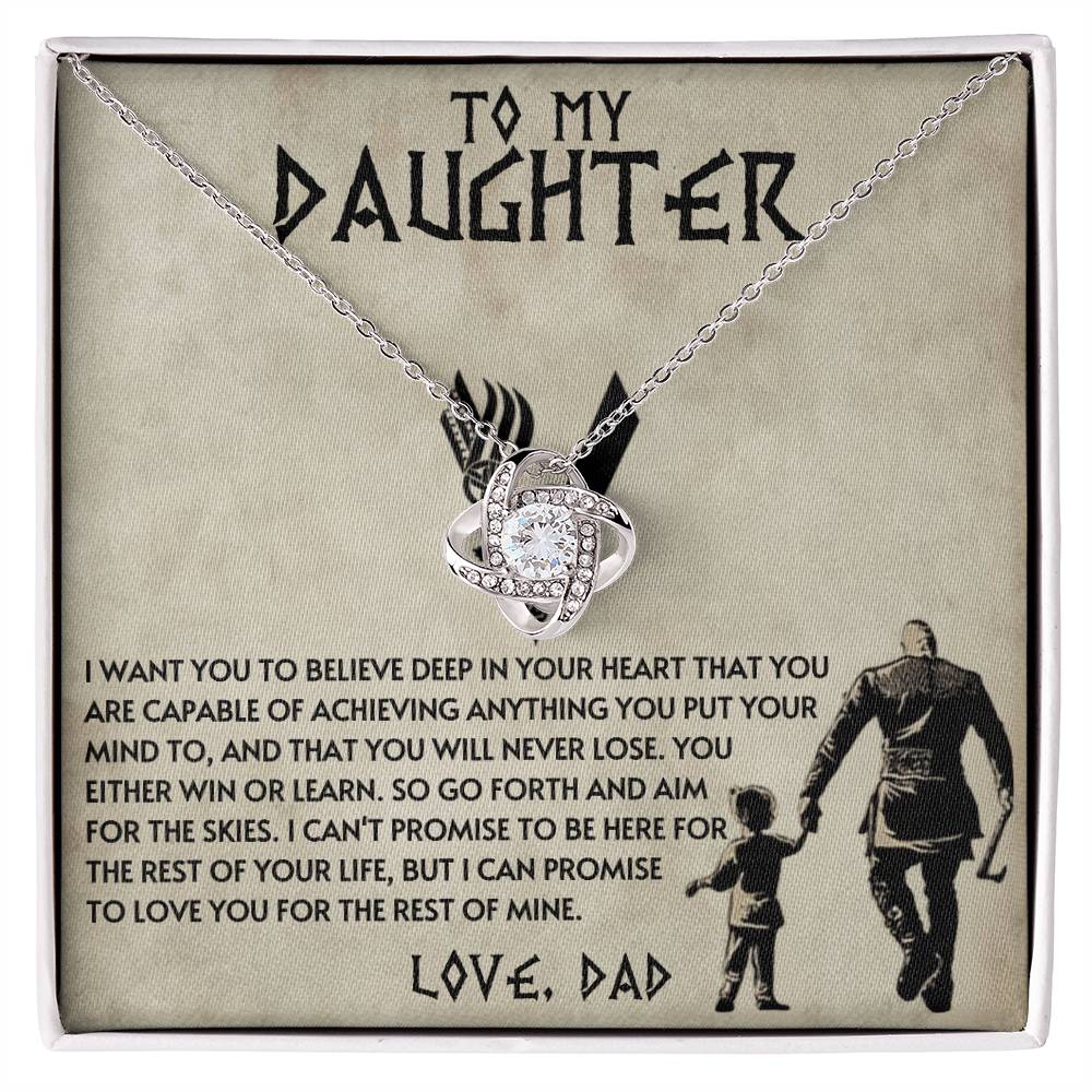 Dad to Daughter - Anything - Love Knot Gift Set