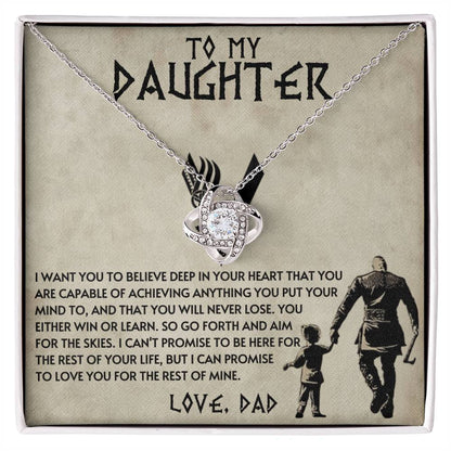 Dad to Daughter - Anything - Love Knot Gift Set