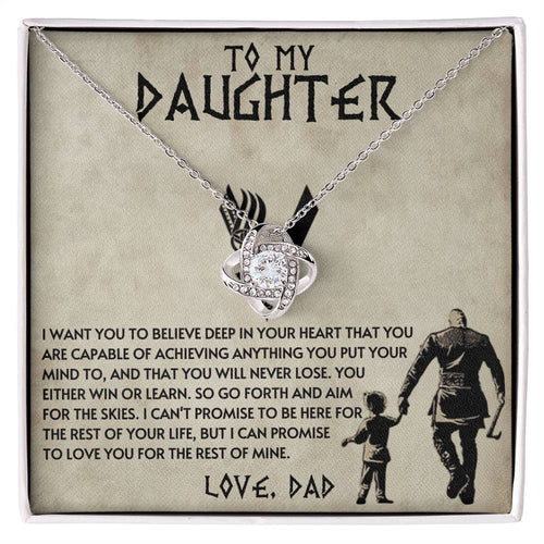 Dad to Daughter - Anything - Love Knot Gift Set