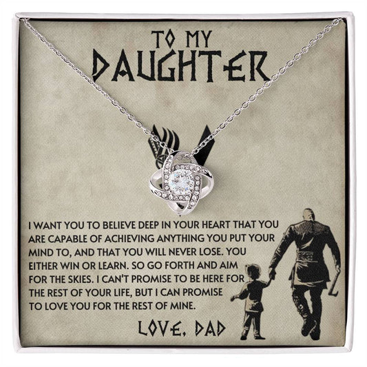 Dad to Daughter - Anything - Love Knot Gift Set
