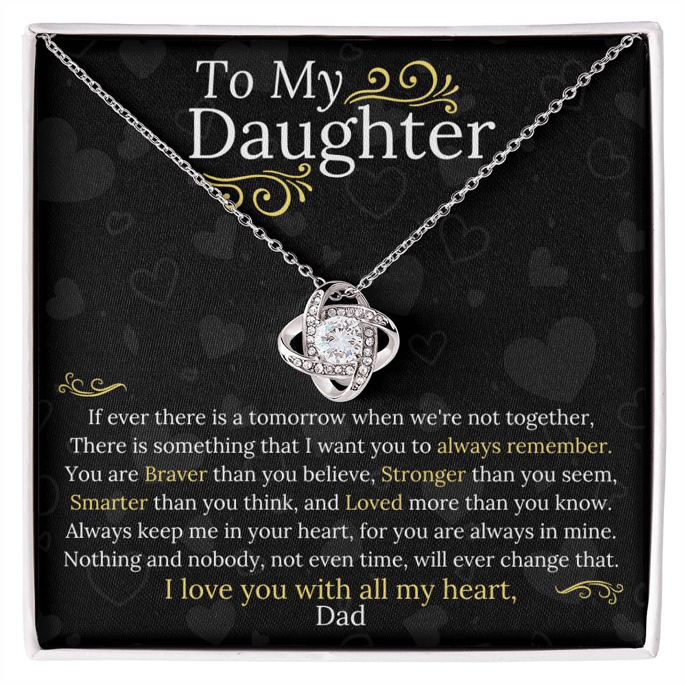 Dad to Daughter - My Heart - Love Knot Gift Set