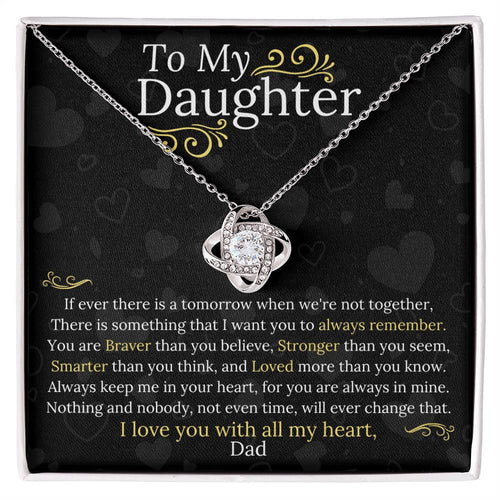 Dad to Daughter - My Heart - Love Knot Gift Set