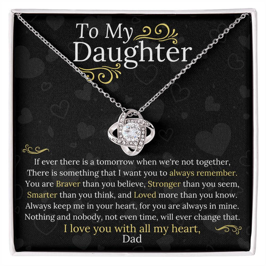 Dad to Daughter - My Heart - Love Knot Gift Set