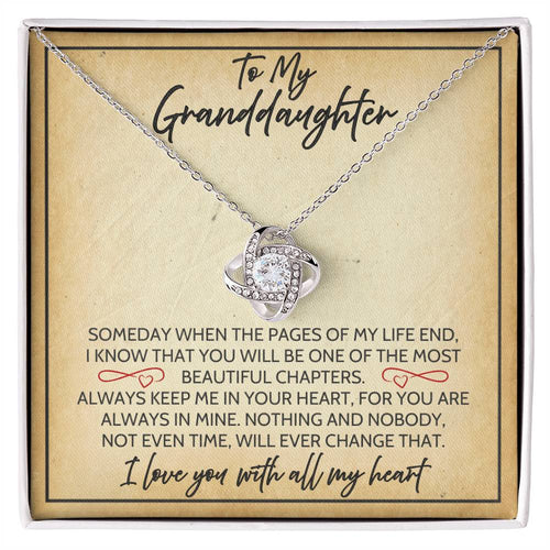 Granddaughter - Time - Love Knot Gift Set