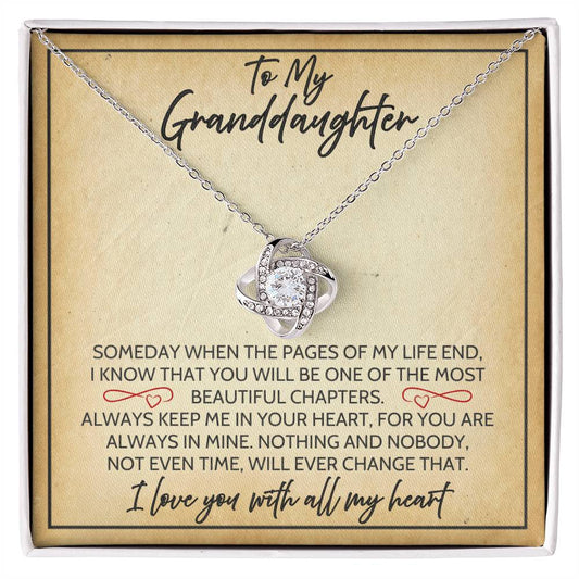 Granddaughter - Time - Love Knot Gift Set
