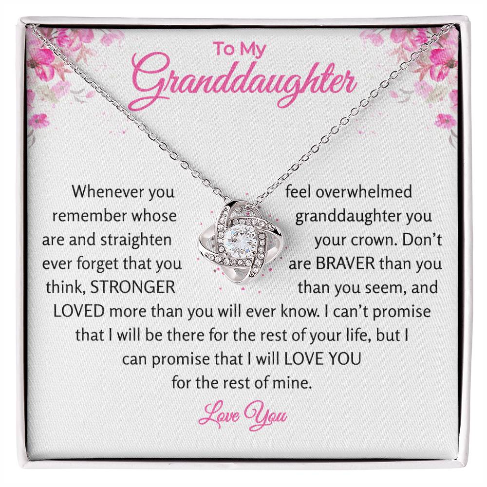 Granddaughter - Promise - Love Knot Gift Set