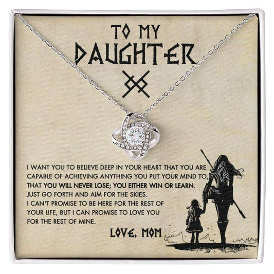 Give Love Gifts: Mom to Daughter - Capable - Love Knot Gift Set: 14K White / Two-Tone Standard