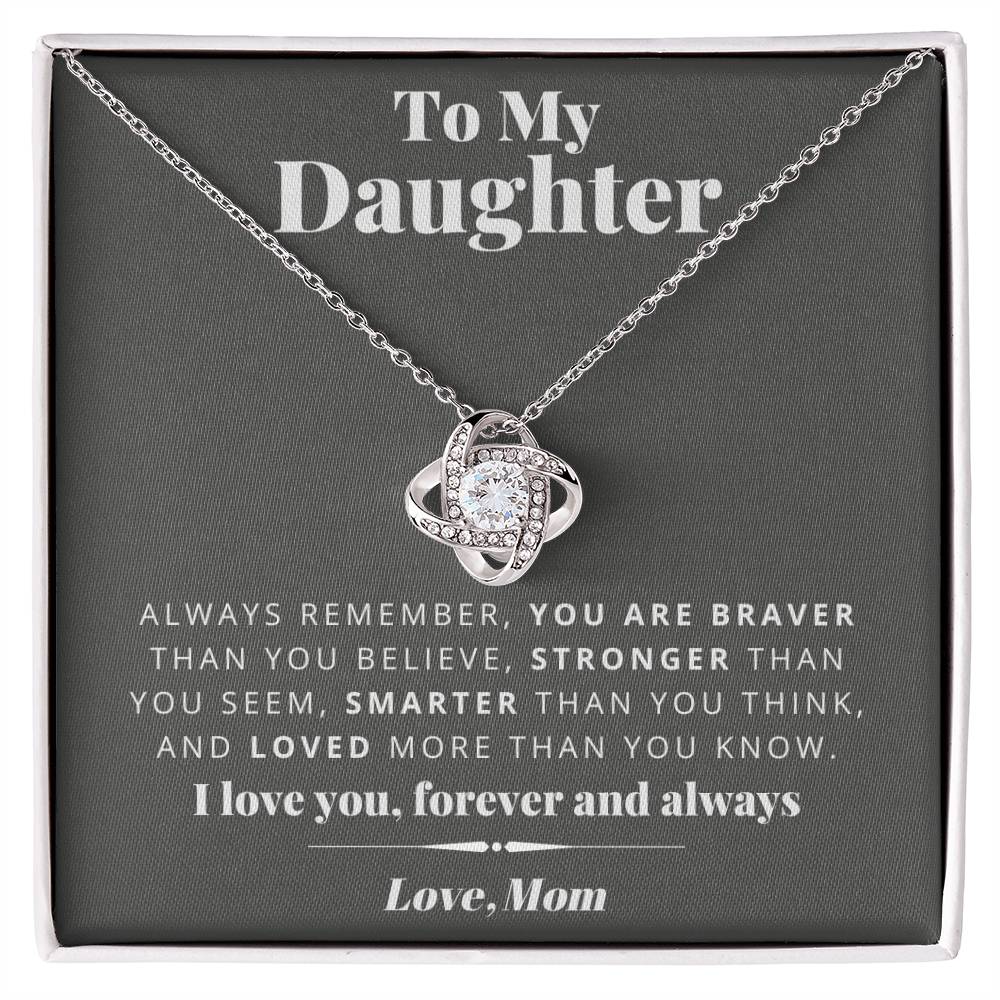 Mom to Daughter - Smarter - Love Knot Gift Set