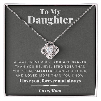 Mom to Daughter - Smarter - Love Knot Gift Set