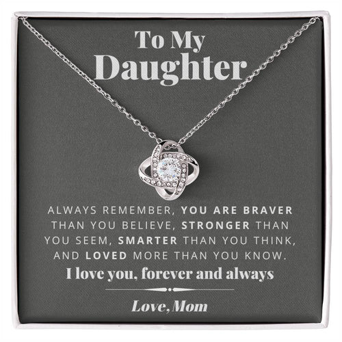 Mom to Daughter - Smarter - Love Knot Gift Set