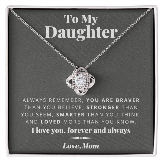 Mom to Daughter - Smarter - Love Knot Gift Set