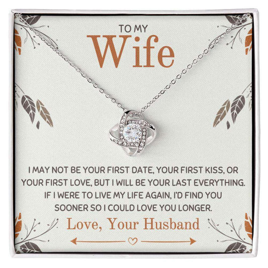 Give Love Gifts: Wife - Longer - Love Knot Gift Set: 14K White / Two-Tone Standard