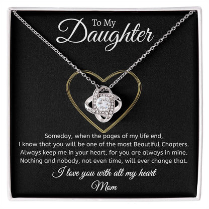 Mom to Daughter - Time - Love Knot Gift Set