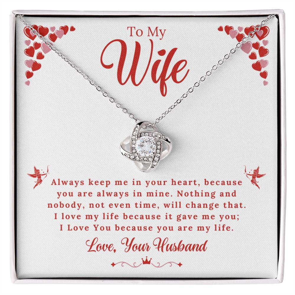 Wife - My Life - Love Knot Gift Set