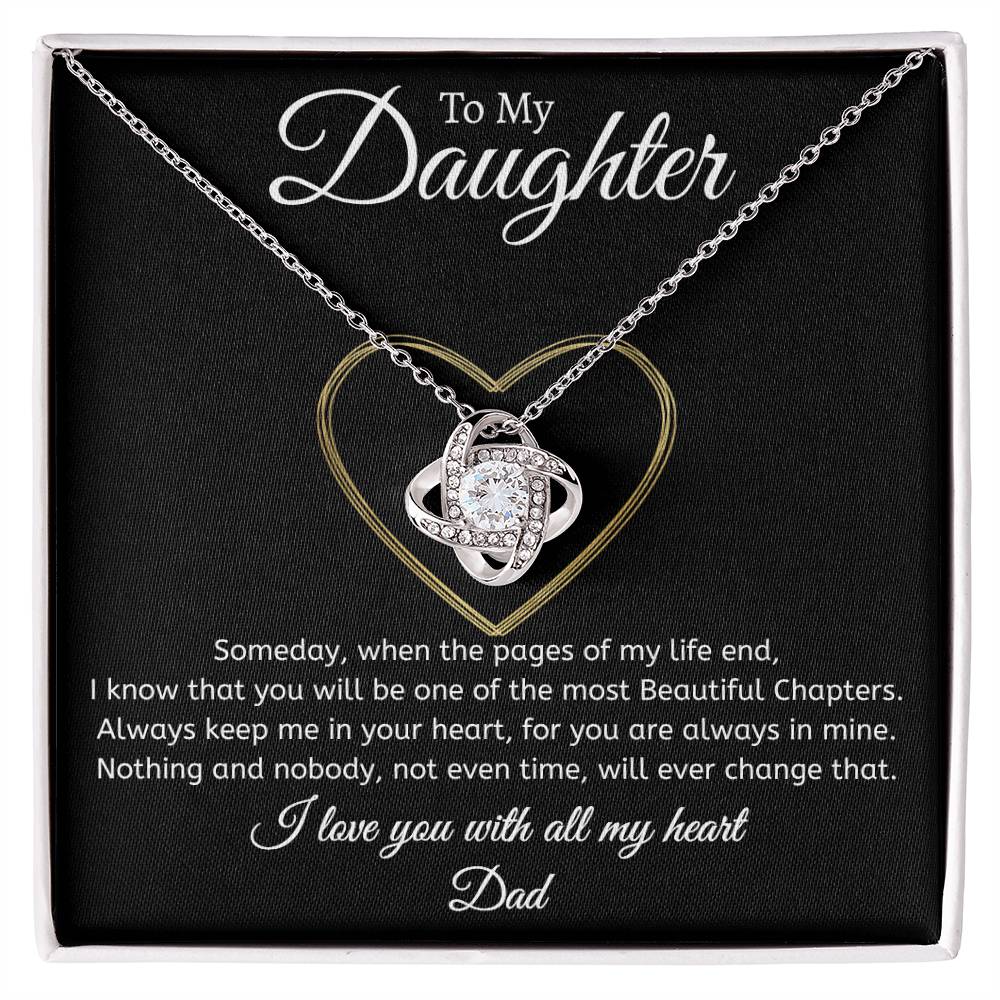 Dad to Daughter - Time - Love Knot Gift Set
