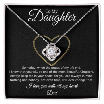 Dad to Daughter - Time - Love Knot Gift Set