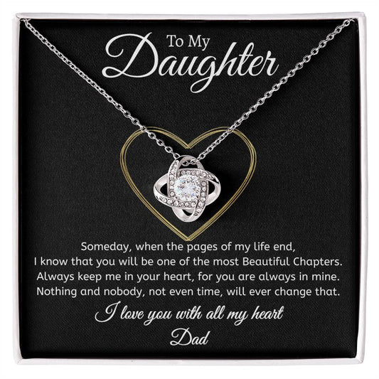 Dad to Daughter - Time - Love Knot Gift Set