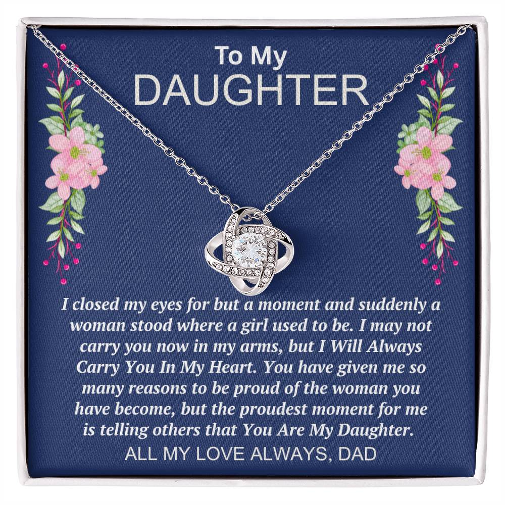 Dad to Daughter - My Eyes - Love Knot Gift Set