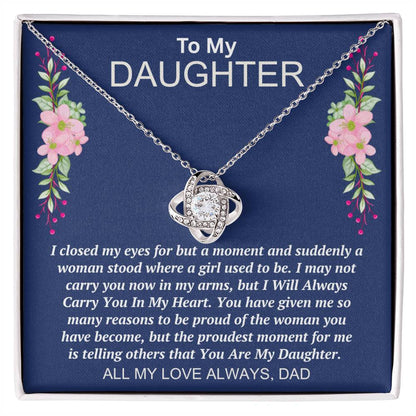 Dad to Daughter - My Eyes - Love Knot Gift Set