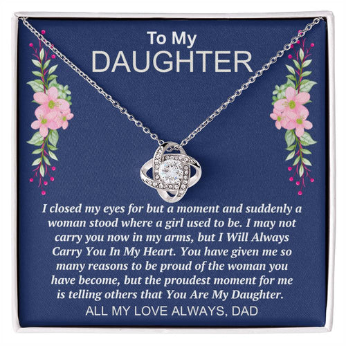Dad to Daughter - My Eyes - Love Knot Gift Set