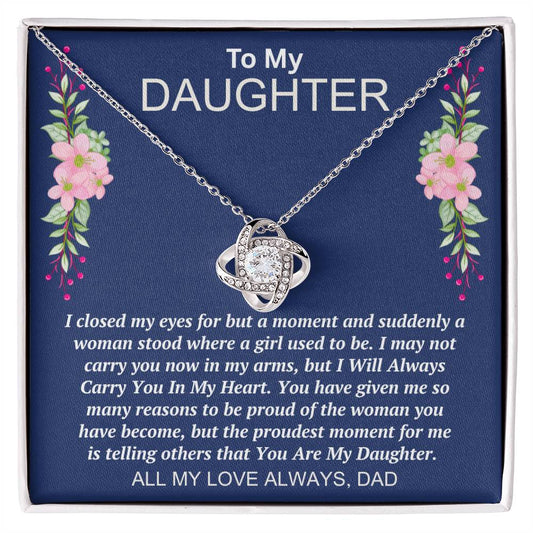 Dad to Daughter - My Eyes - Love Knot Gift Set