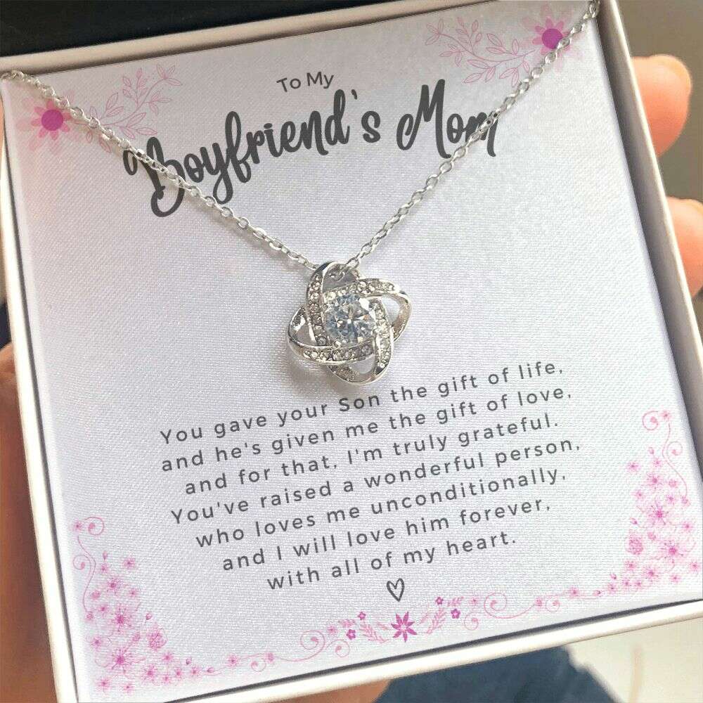 Boyfriend's Mom - Gift of Love - Love Knot Necklace