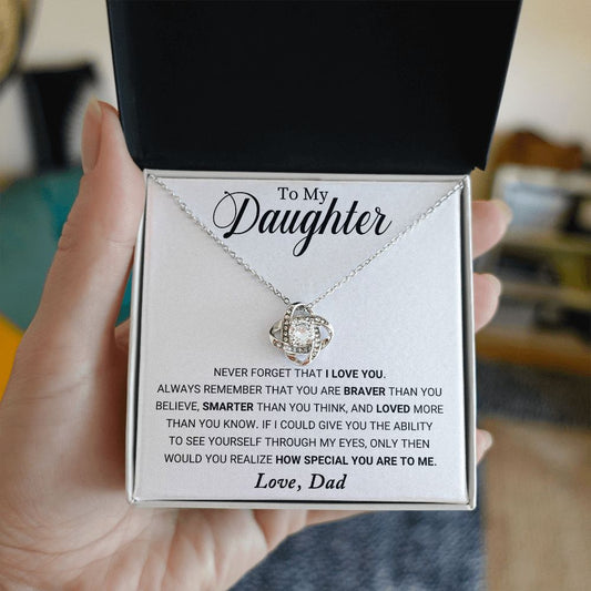 Dad to Daughter - Special - Love Knot Necklace