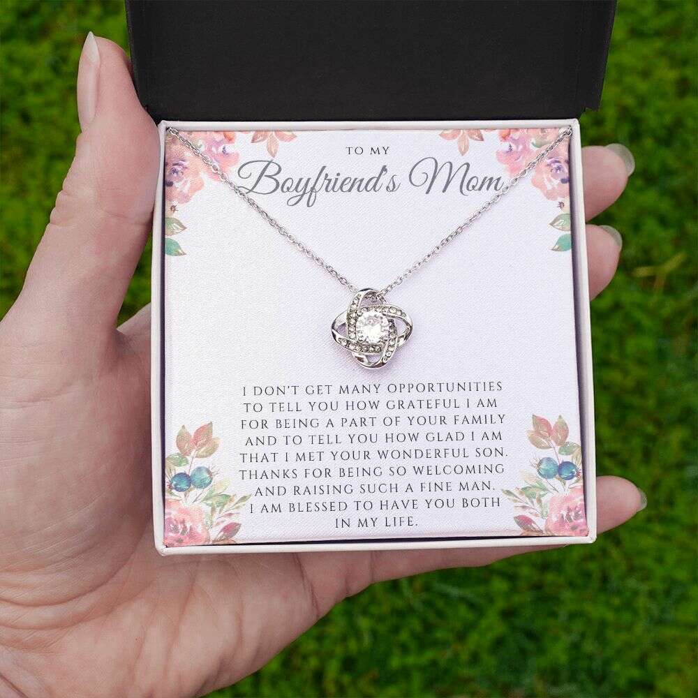 Boyfriend's Mom - Blessed - Love Knot Necklace