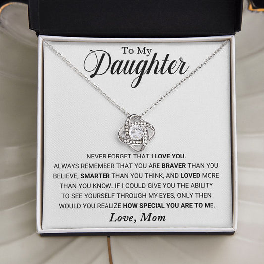 Mom to Daughter - Special - Love Knot Necklace