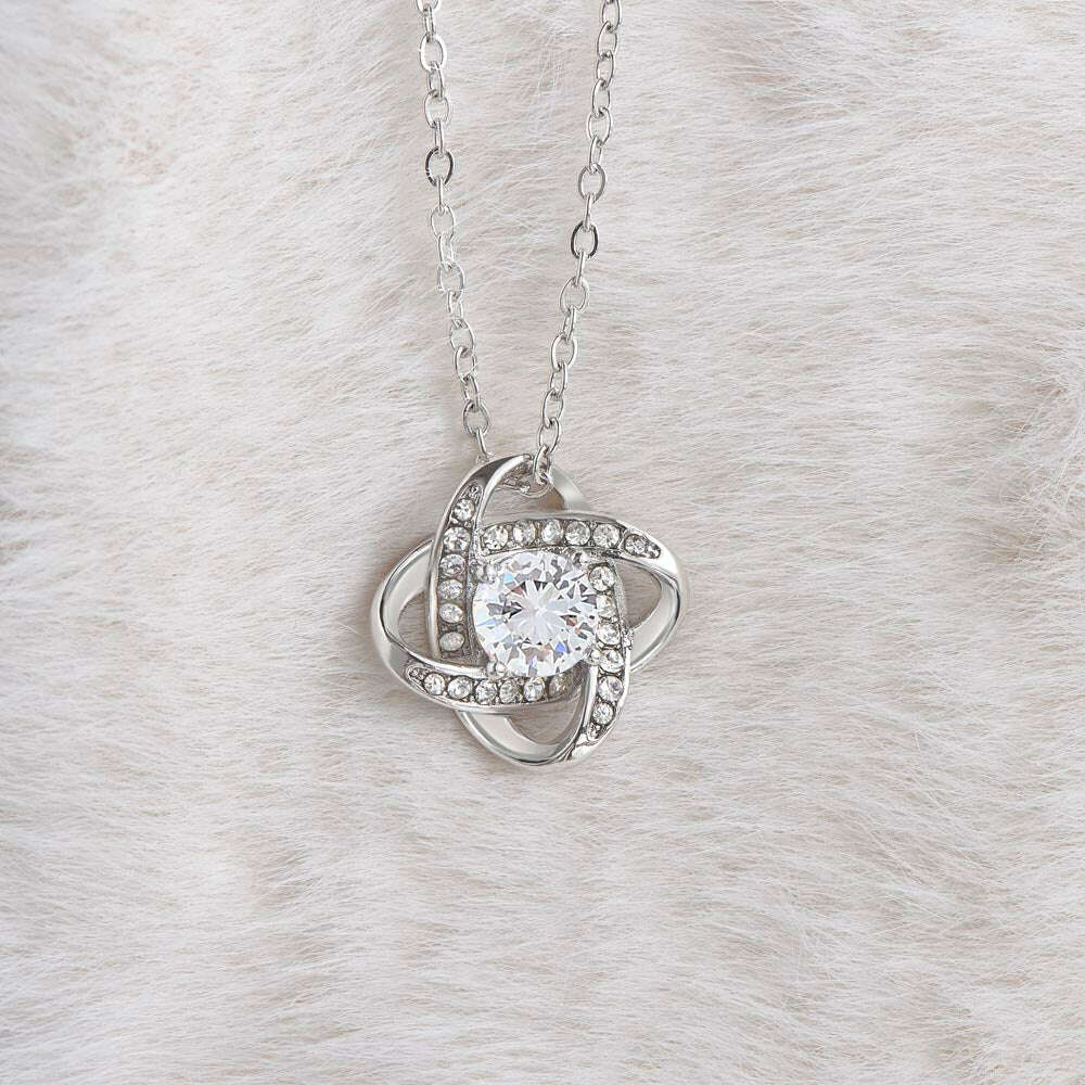 Boyfriend's Mom - Blessed - Love Knot Necklace