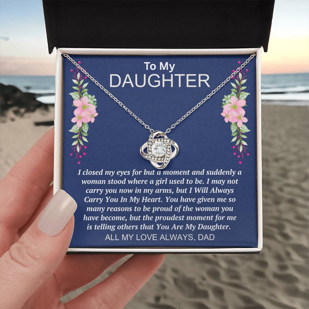 Dad to Daughter - My Eyes - Love Knot Gift Set