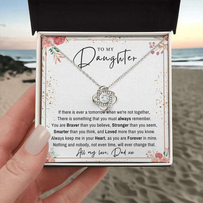 Give Love Gifts: Dad to Daughter - Remember - Love Knot Gift Set