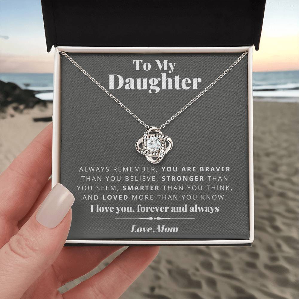 Mom to Daughter - Smarter - Love Knot Gift Set