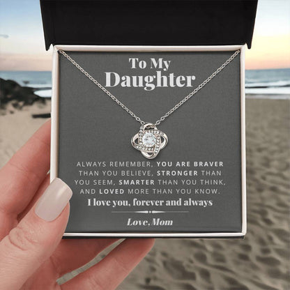 Mom to Daughter - Smarter - Love Knot Gift Set