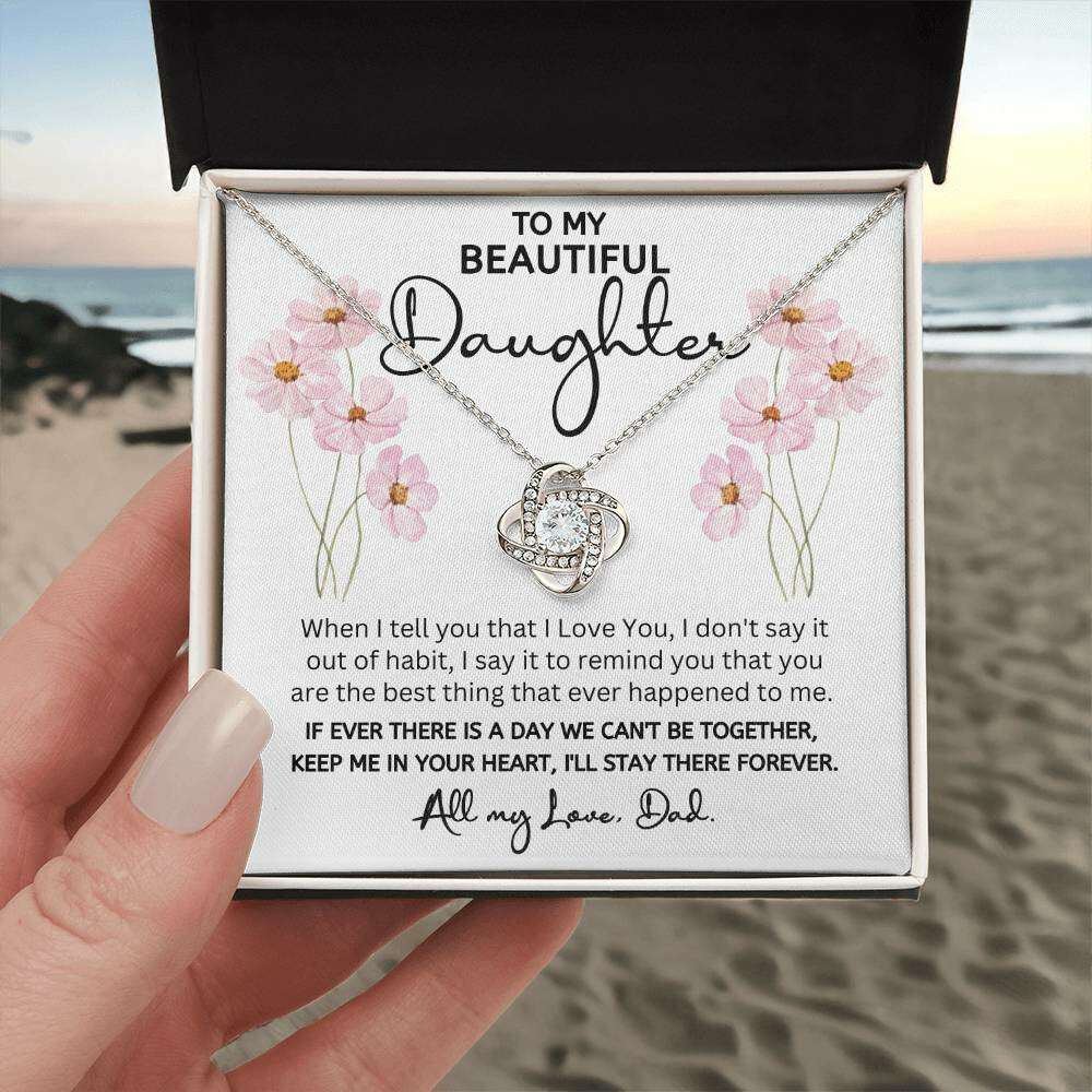 Give Love Gifts: Dad to Daughter - Best Thing - Love Knot Gift Set
