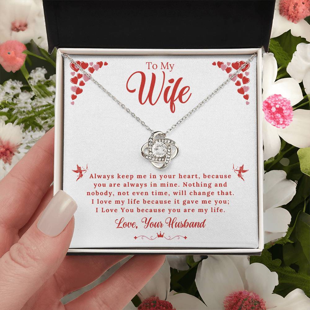 Wife - My Life - Love Knot Gift Set