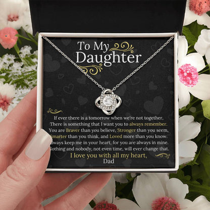 Dad to Daughter - My Heart - Love Knot Gift Set