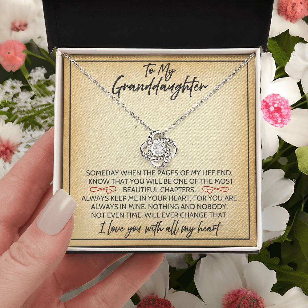 Granddaughter - Time - Love Knot Gift Set