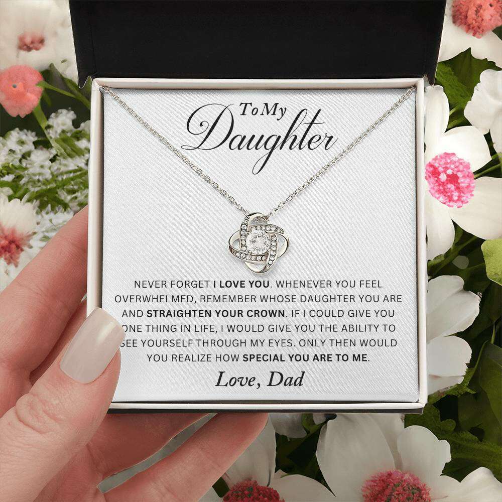 Give Love Gifts: Dad to Daughter - I Love You - Love Knot Gift Set