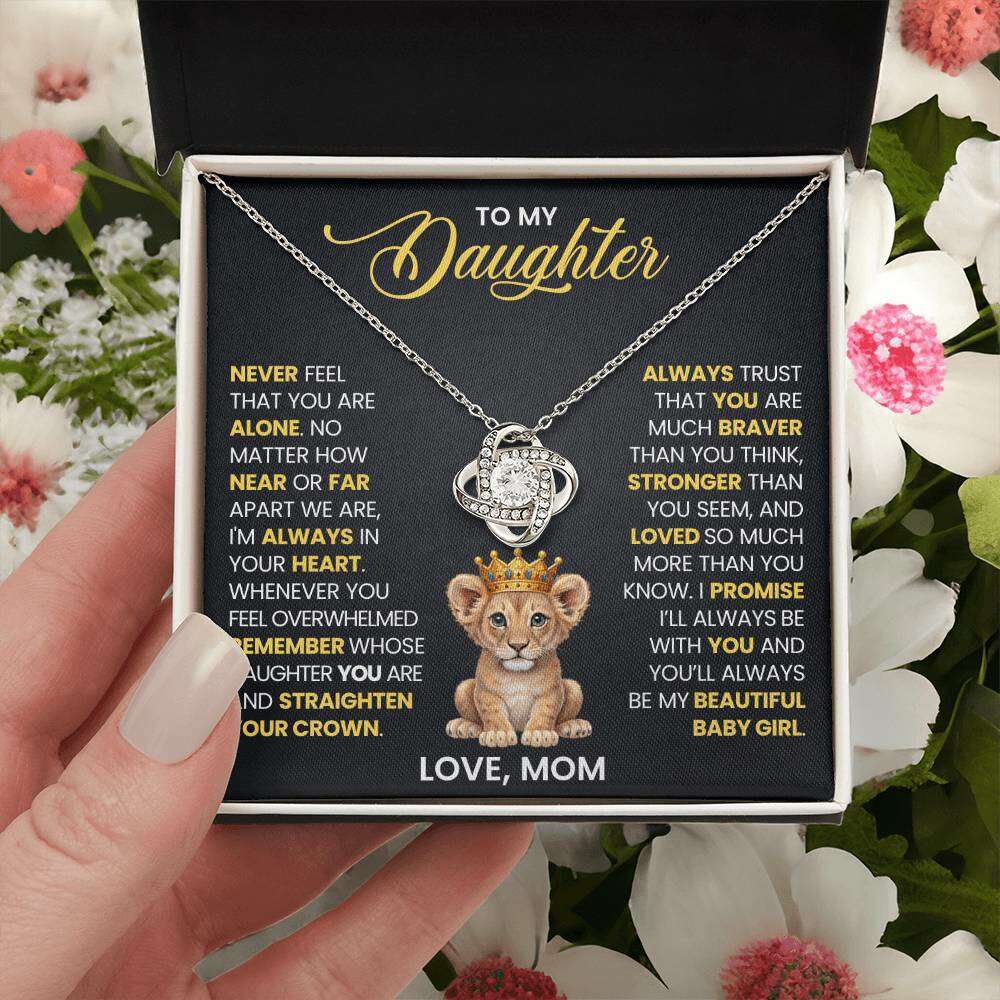Give Love Gifts: Mom to Daughter - Crown - Love Knot Gift Set