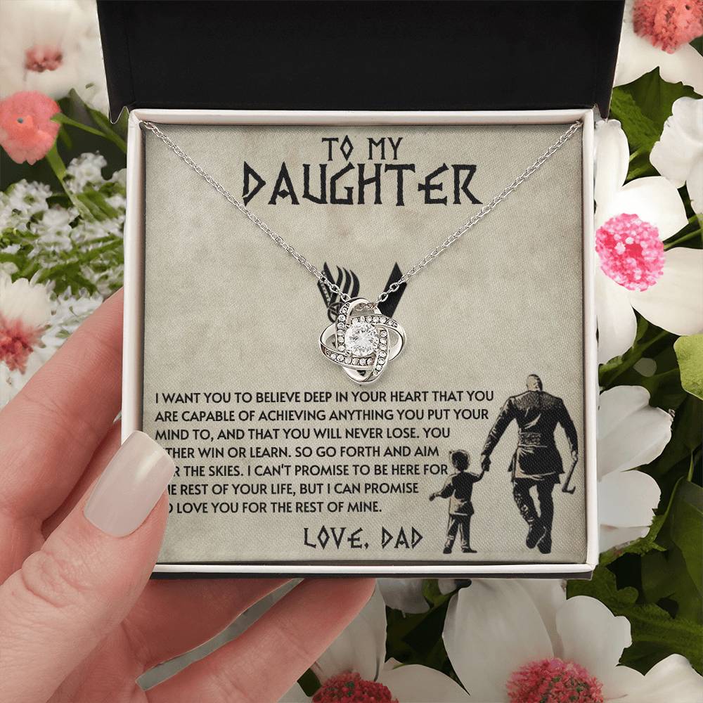 Dad to Daughter - Anything - Love Knot Gift Set
