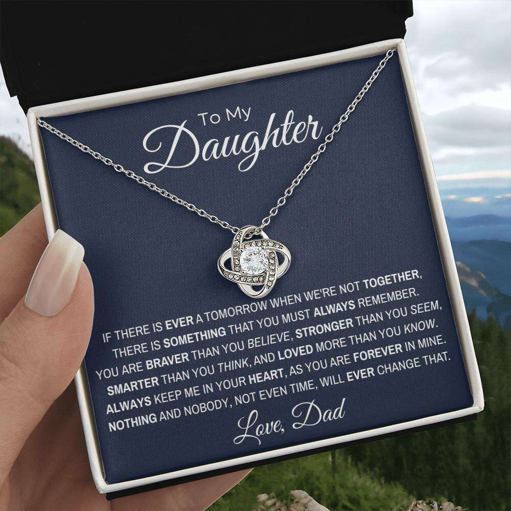 Give Love Gifts: Dad to Daughter - Loved - Love Knot Gift Set