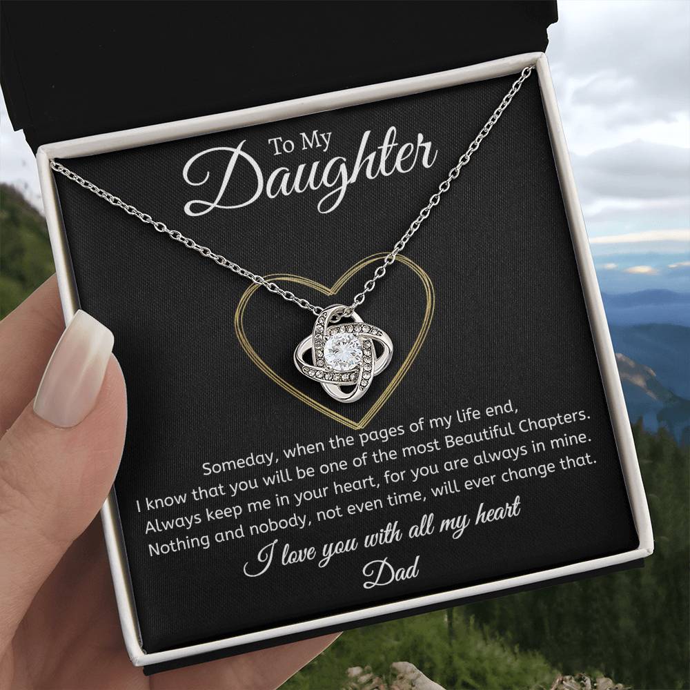 Dad to Daughter - Time - Love Knot Gift Set