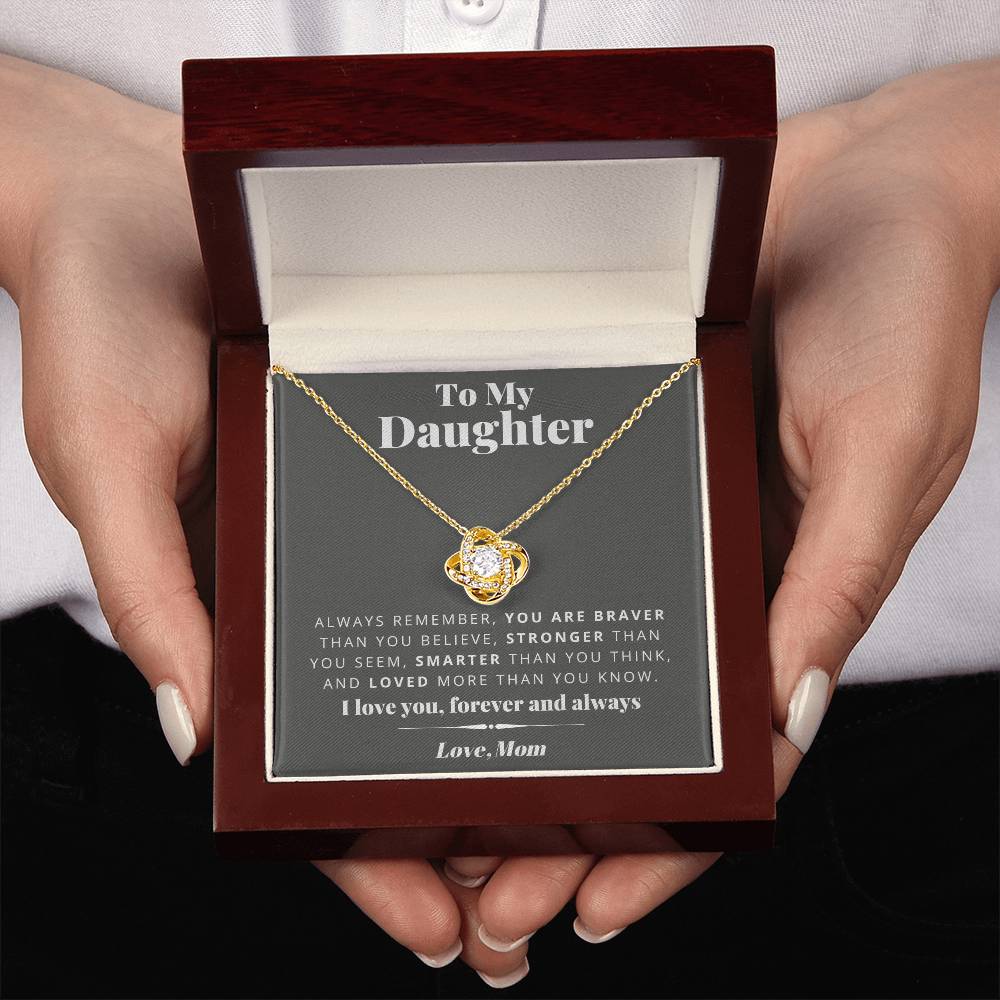 Mom to Daughter - Smarter - Love Knot Gift Set