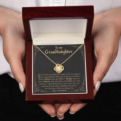 Granddaughter - Stronger - Love Knot Gift Set
